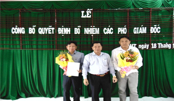 lễ công bố các phó giám đốc 